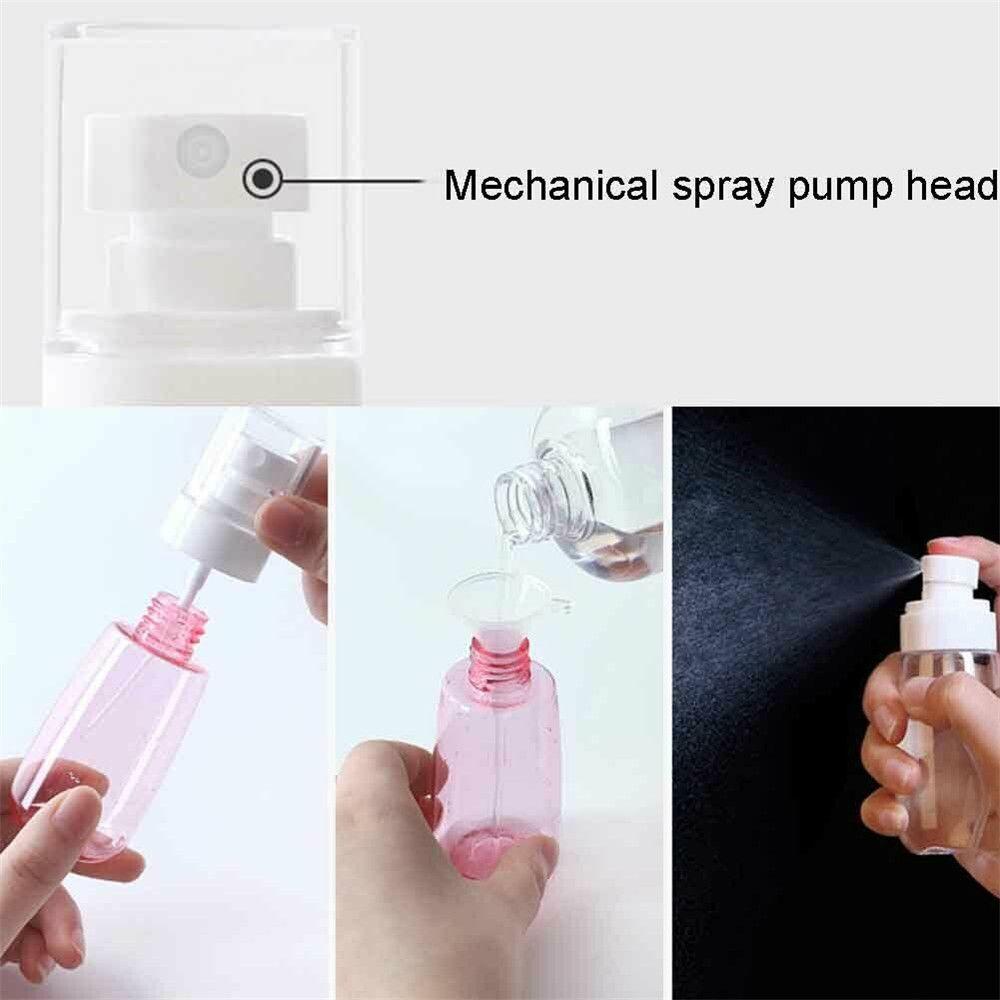 R-FLOWER Botol Spray Kosong Transparan Refillable Squeeze Disinfectant bottle