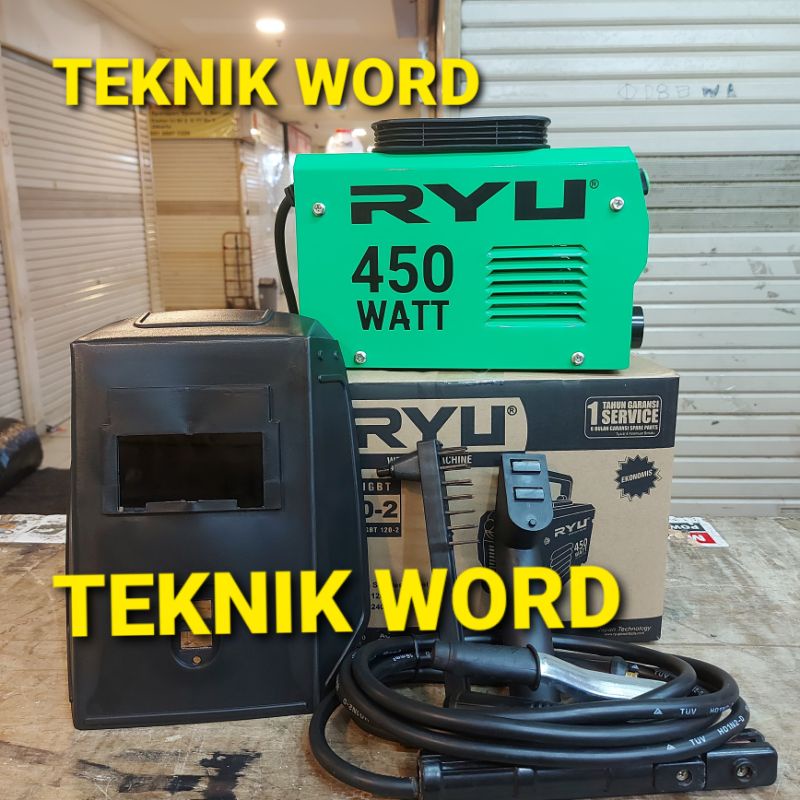 Mesin Las RYU RII 120-2 Inverter 450W - Trafo Las Listrik