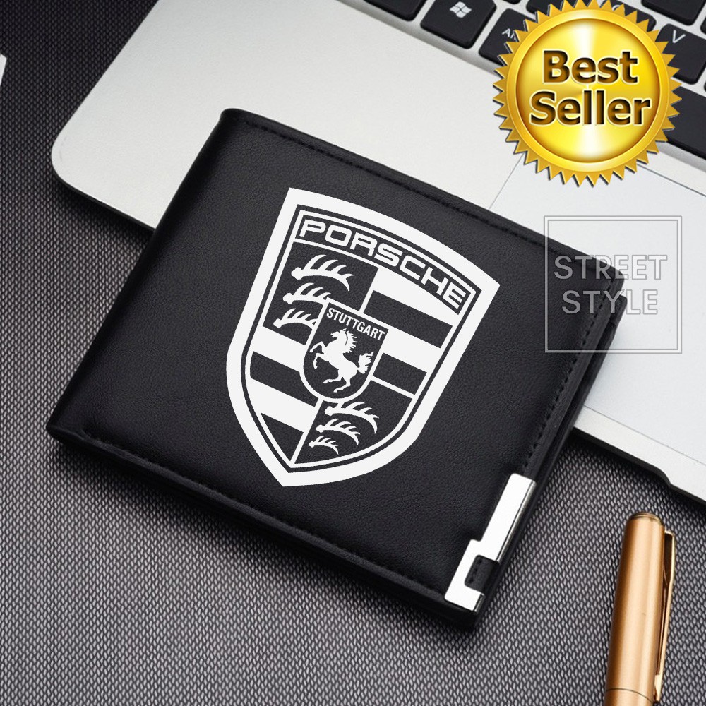 Dompet Pria Lipat PORSCHE Dompet Kulit Men Fashion Letter Wallet PORSCHE KEREN COD