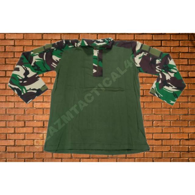 Kaos panjang berkerah bdu loreng malpinas
