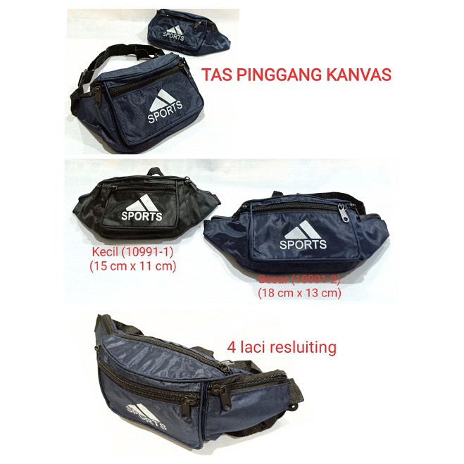 Tas Pinggang / Tas Selempang / Tas Kanvas 10991-2 Besar