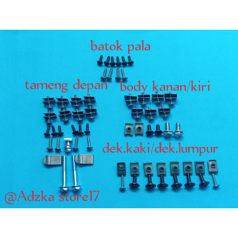 baut body kasar halus honda beat karbu 2008-2012