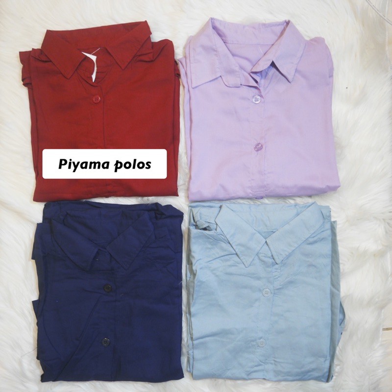 PIYAMA / BAJU TIDUR POLOS KATUN TERMURAH