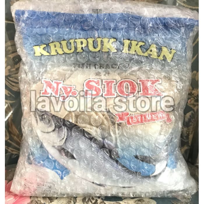 

Krupuk Kerupuk Ikan Istimewa Ny. Siok Nyonya 500 gram gr + Bubble Wrap