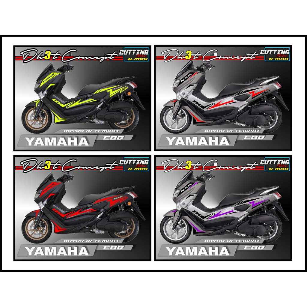 Sticker Motor Nmax Sticker Striping Motor Yamaha Nmax Cutting Sticker Nmax 2019 Sticker Nmax 2020