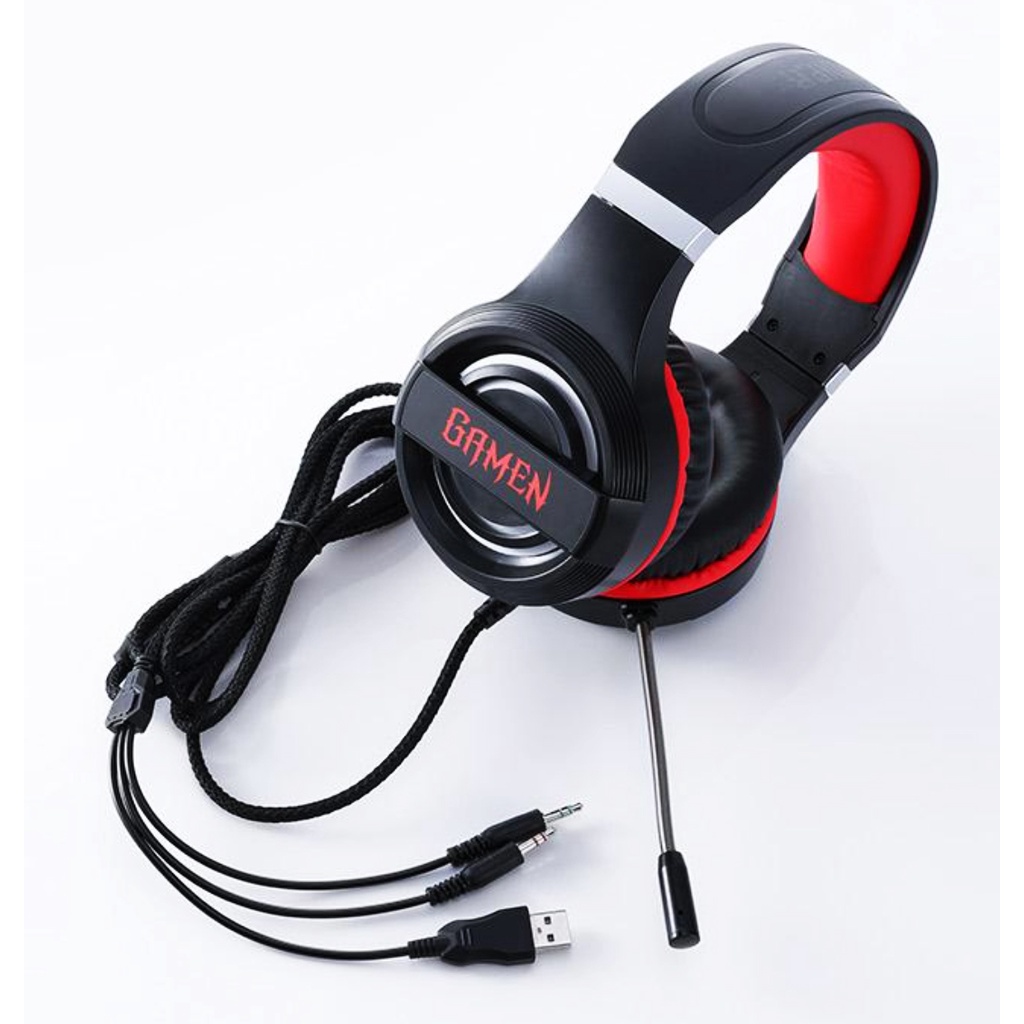 Gamen GH1100 PRO RGB Headset Lighting Effects Born For Gamer Headphone Black