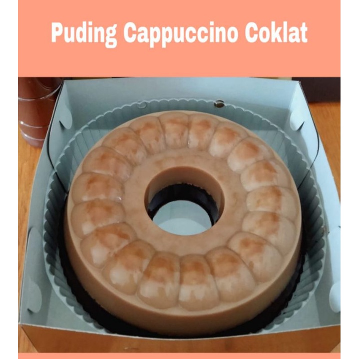 

puding cappucino coklat + vla