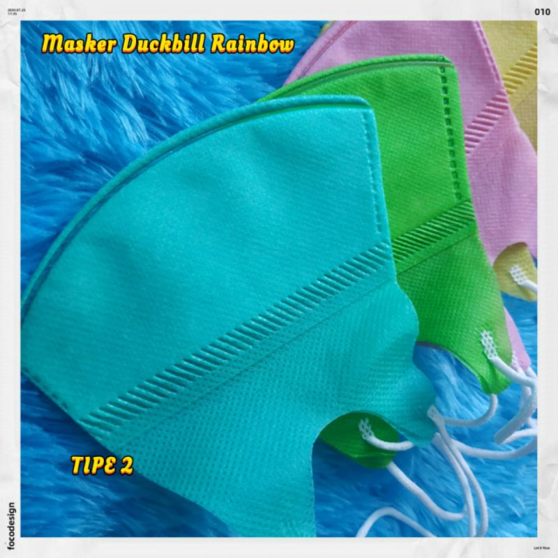 Masker Duckbill Rainbow I-Care