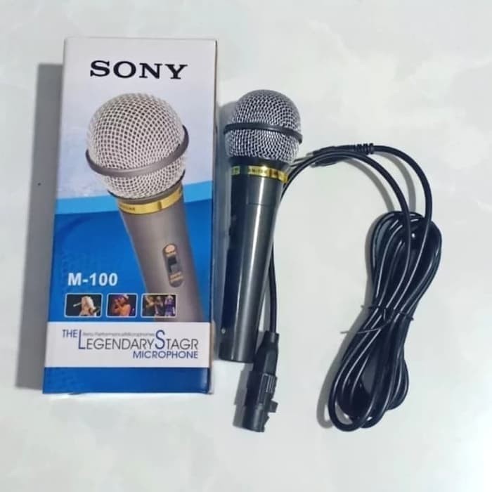 Microphone SONY M-100 MIC Kabel Murah Mikrofon Berkualitas