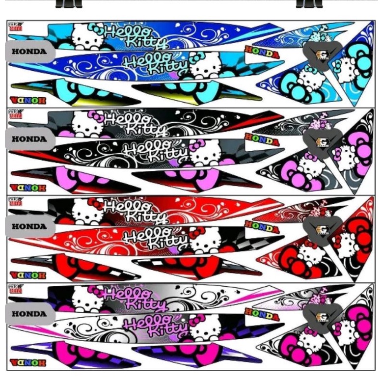 Striping Vario 110 karbu / Lama Variasi Honda Stiker Lis Motor List Sticker Scotlite Skotlet