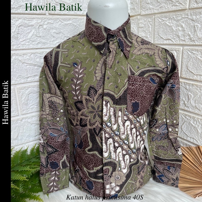 Kemeja Batik Couple Ayah Anak Premium