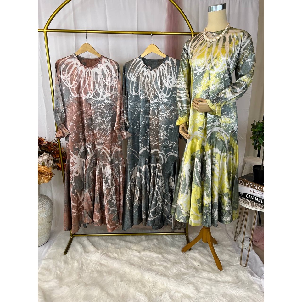 Gamis Syahira Silk Tie Die