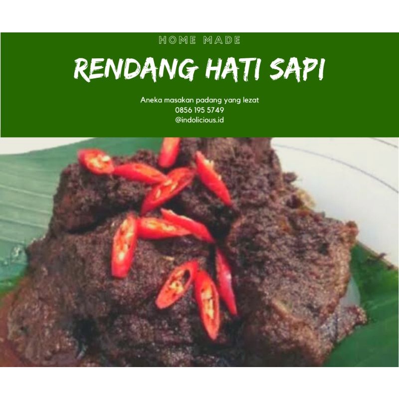 

RENDANG PADANG HATI SAPI HALAL&ENAK