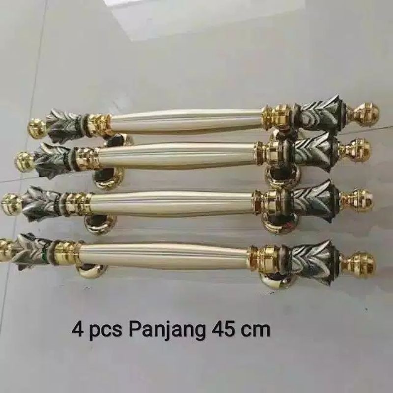 Handle pintu kuningan 4 pcs Handle pintu rumah minimalis 4 biji