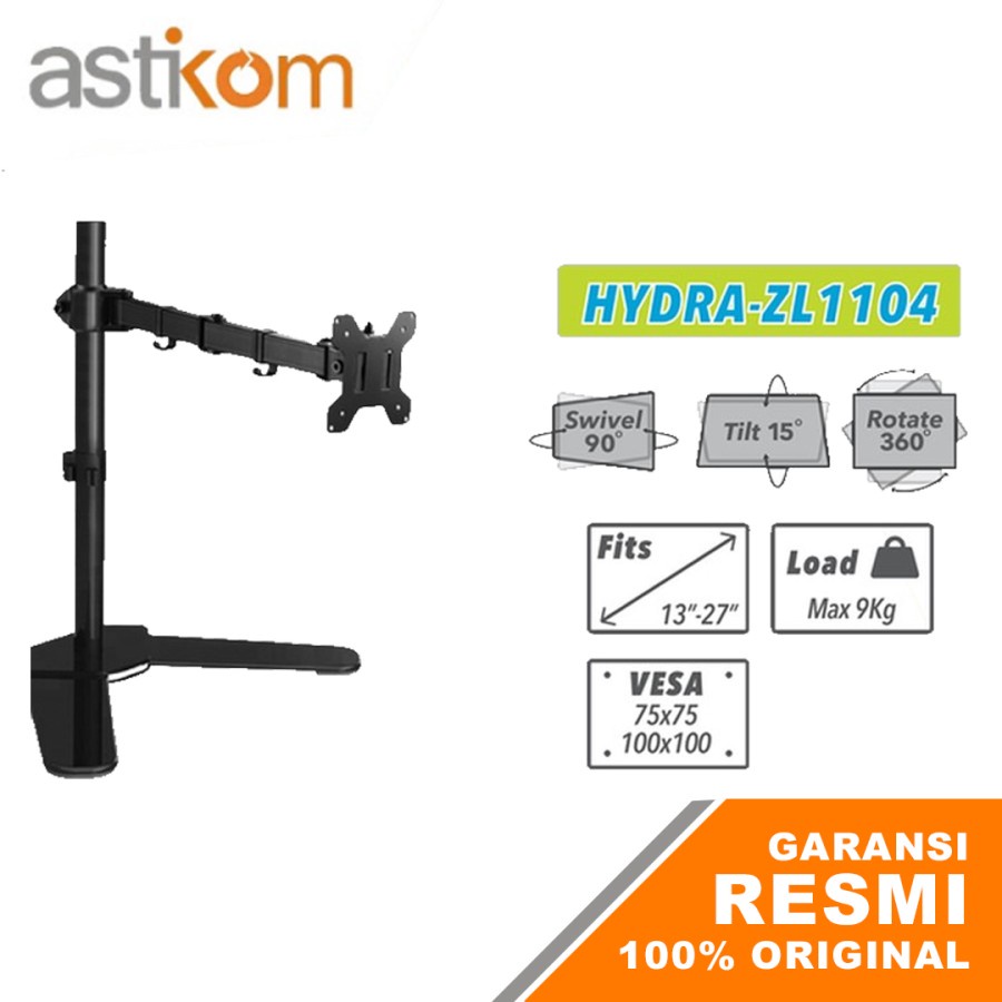 Bracket Meja LCD LED TV Monitor 13&quot; - 27&quot; OXIMUS HYDRA ZL1104