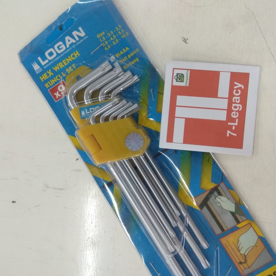 Deskripsi kunci L bintang set / kunci L *  Kunci L bintang