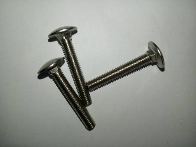 Baut bemper M6 X 40(4cm) stainless 304, cariaghe bolt, baut cb