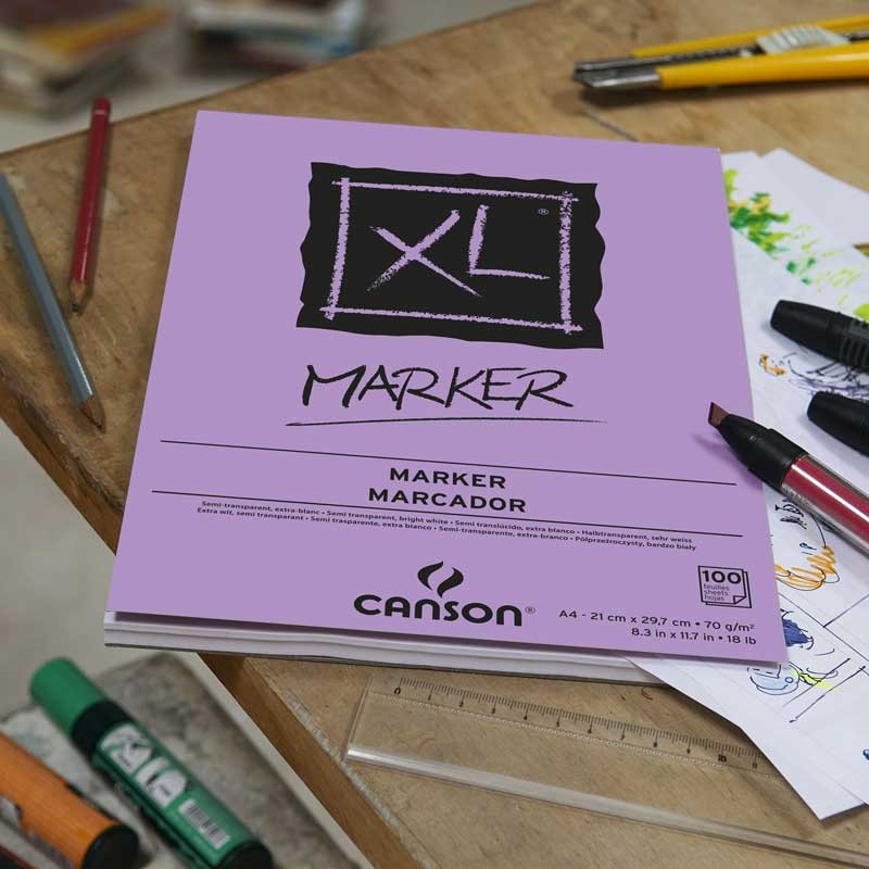 Canson XL Marker 100 Sheets A4 70gr Bantex 200297236