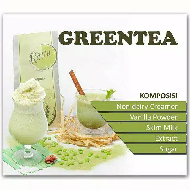 

RATTU BEVERAGE GREEN TEA POWDER / BUBUK MINUMAN