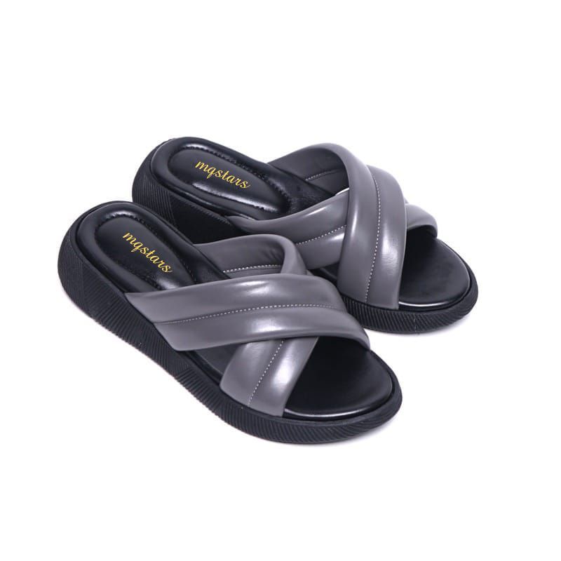 Sandal Wanita Silang Wedges Empuk Kekinian