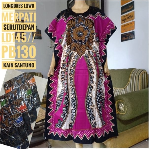 Daster Lowo Super Jumbo | Longdres Lowo Real Pict LD 145 - 150 cm