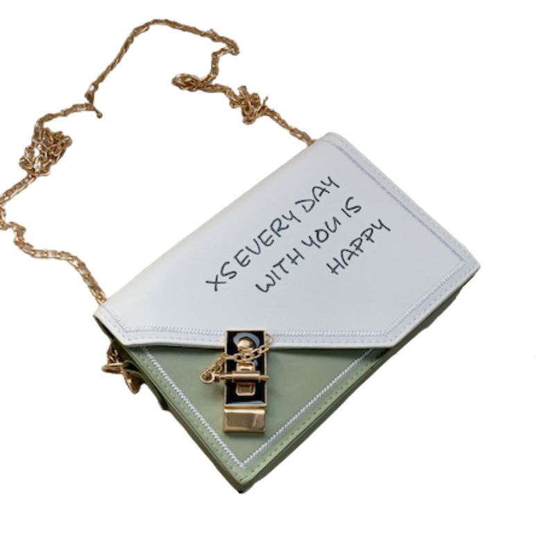 Tas Selempang Kotak Two Tone