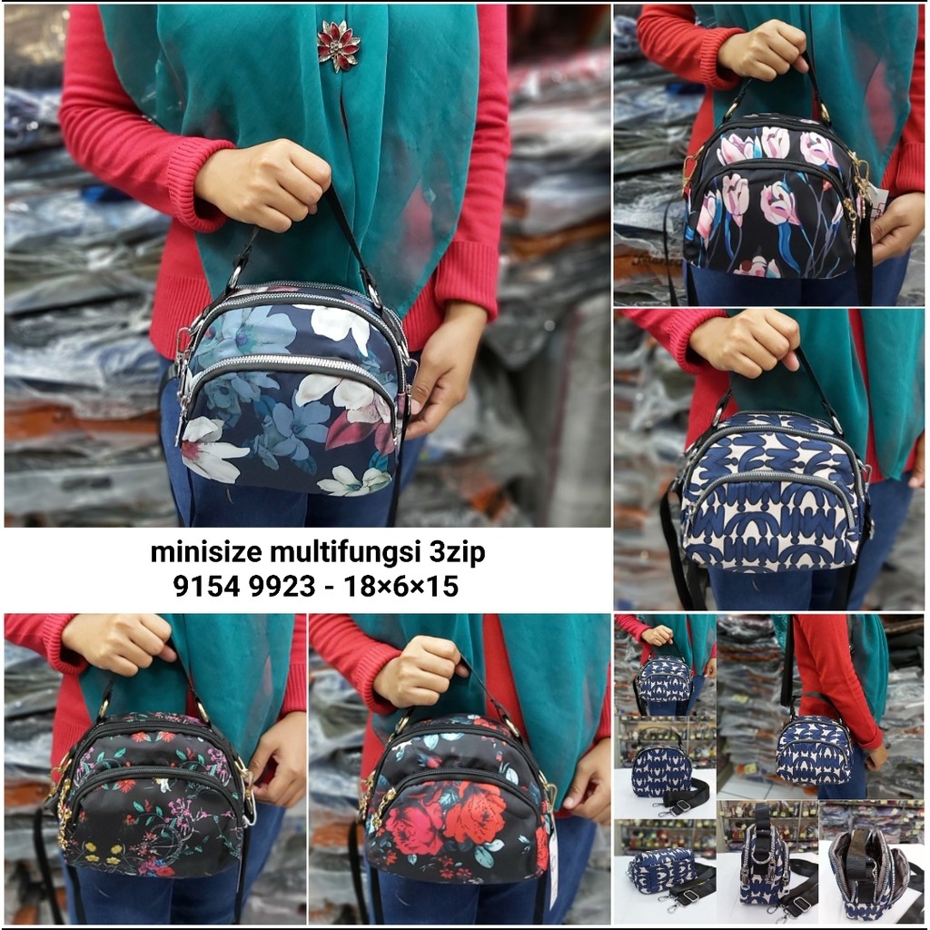 Tas import selempang mini parasut berkualitas