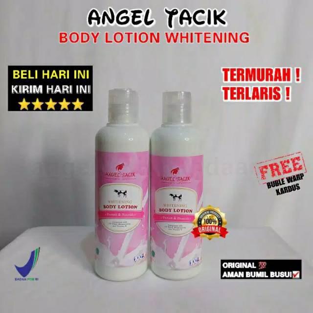 Body lotion angel tacik pemutih seluruh badan