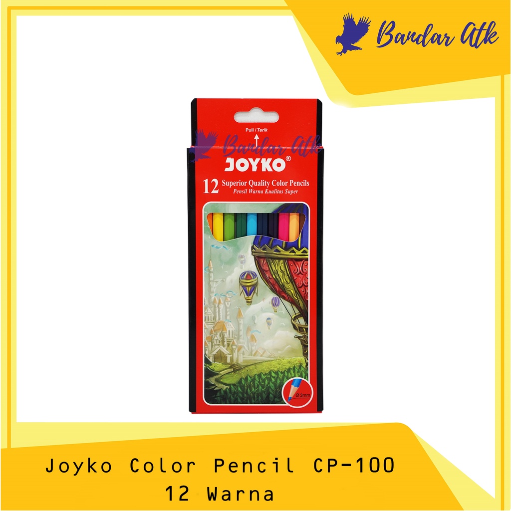 

JOYKO Color Pencil CP-100 Hexagonal Grip Pensil Warna - 12 Colors