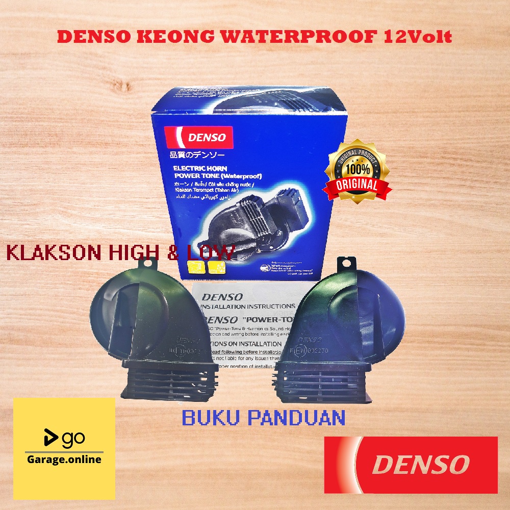 KLAKSON KEONG DENSO WATERPROOF 12V ORIGINAL TERMURAH UNTUK SEMUA MOTOR DAN MOBIL