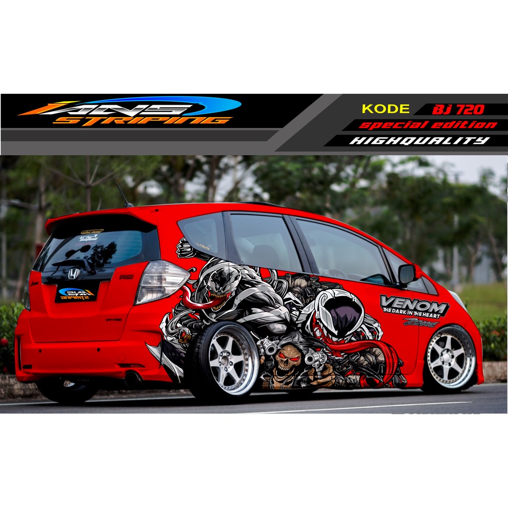 DECAL STICKER MOBIL HONDA BRIO, JAZZ RS, MOBILIO, AGYA, YARIS, ATOS / STICKER MOBIL