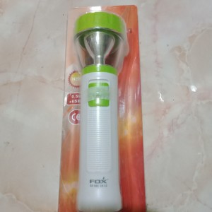 Senter fox cas + emergency flash light GE102 charge rechargeable colok