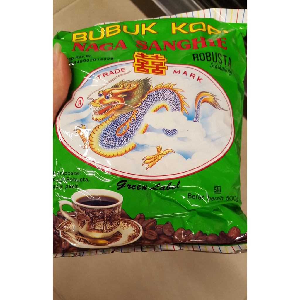 

Kopi NAGA SANGHIE Green Label Robusta Sidikalang 500 Gr