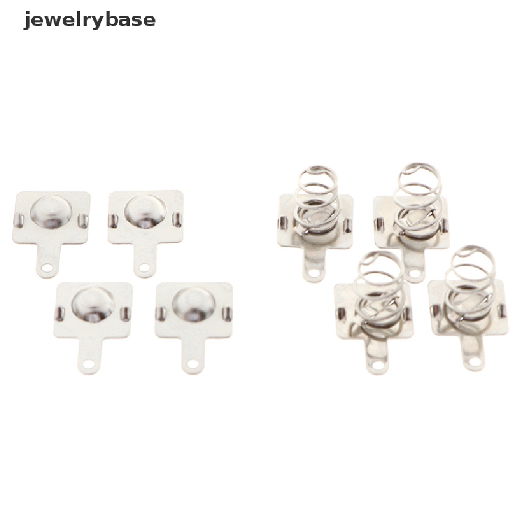 (jewelrybase) 10 Pasang Plat Metal Pengganti Untuk Baterai AA / AAA