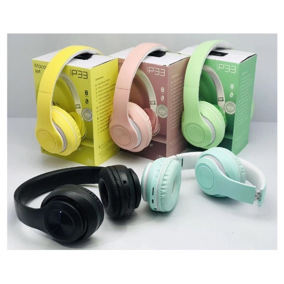 Headphone Bluetooth Bando inpods Macaron P33 /LR988 Headset Inpods