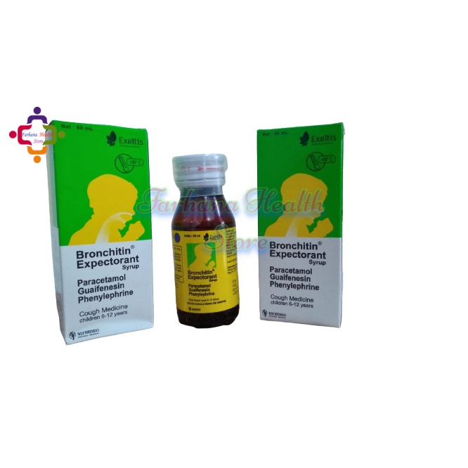 Original Bronchitin Expectorant Syrup 60 ml / Untuk Dewasa & Anak