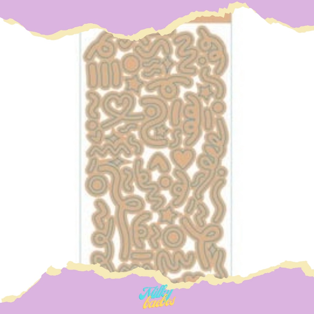 

1pcs Sticker Deco "Confetti Solid Color