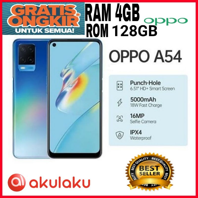 Hp oppo A54 Ram 4GB+128GB GRATIS ONGKIR TERBARU 2021 | Shopee Indonesia