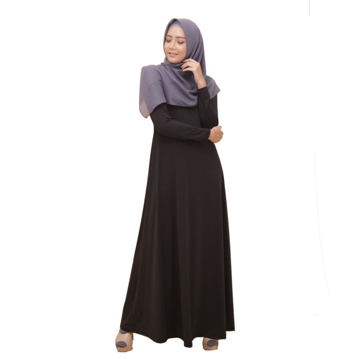 elzatta Gamis Gamia Azra Hitam 801 - XL