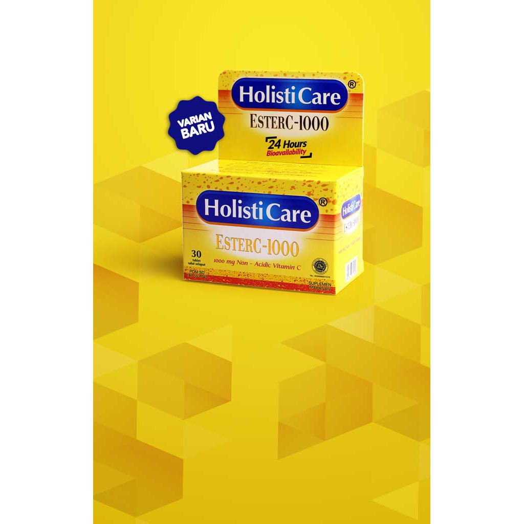 HOLISTICARE ESTER C 1000 Botol - Vitamin C 1000 MG Aman Untuk Lambung Holisti Care