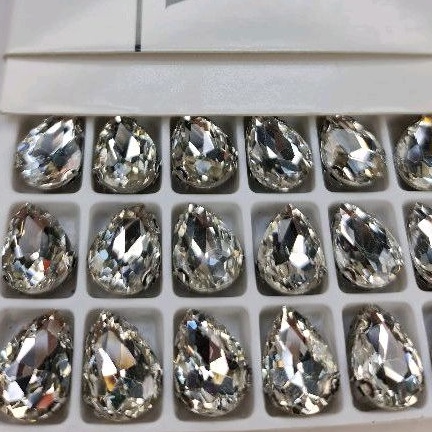 swarovski cangkang super ukuran 8x13 bentuk TETES  per butir