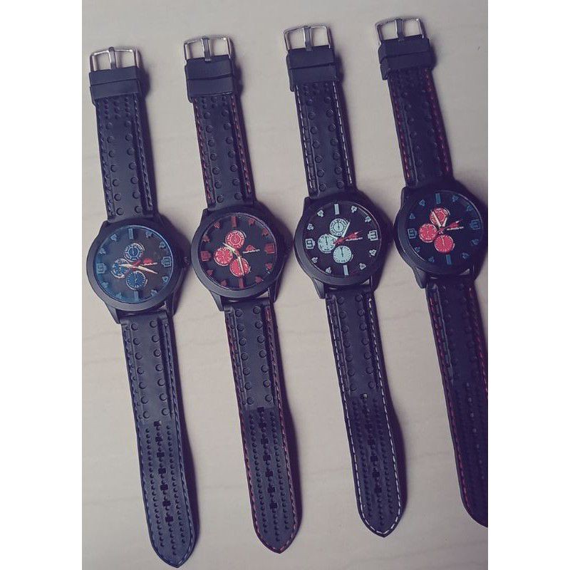 JAM TANGAN PRIA TALI KARET FASHION