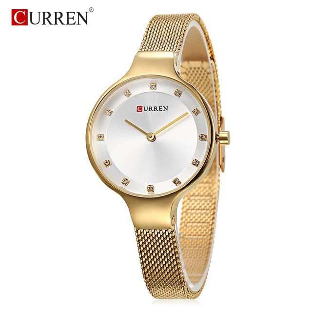 CURREN 9008 Jam Tangan Wanita Analog Rantai Pasir WK-SBY