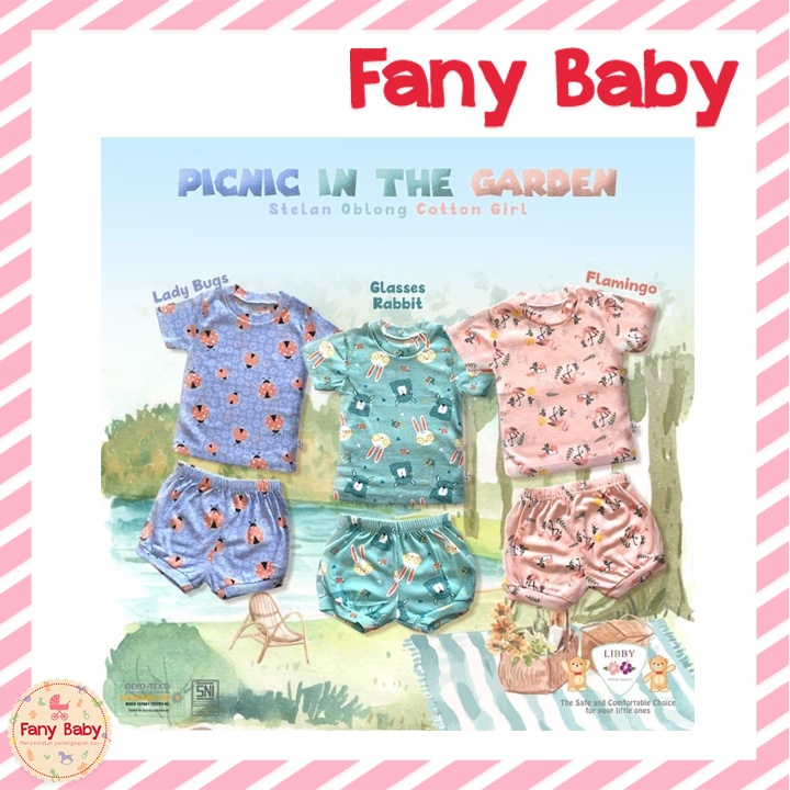 LIBBY SETELAN OBLONG COTTON ANAK MOTIF 1 PCS