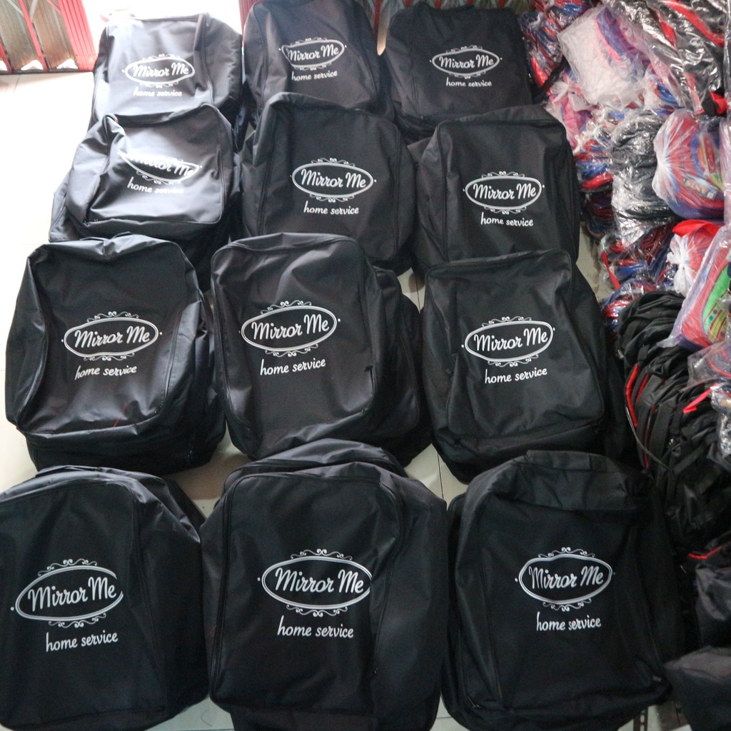 Jual Tas Grosir Bordir Sablon Ransel Back Pack Seminar Souvenir Diklat Promosi Latsar Pria Wanita