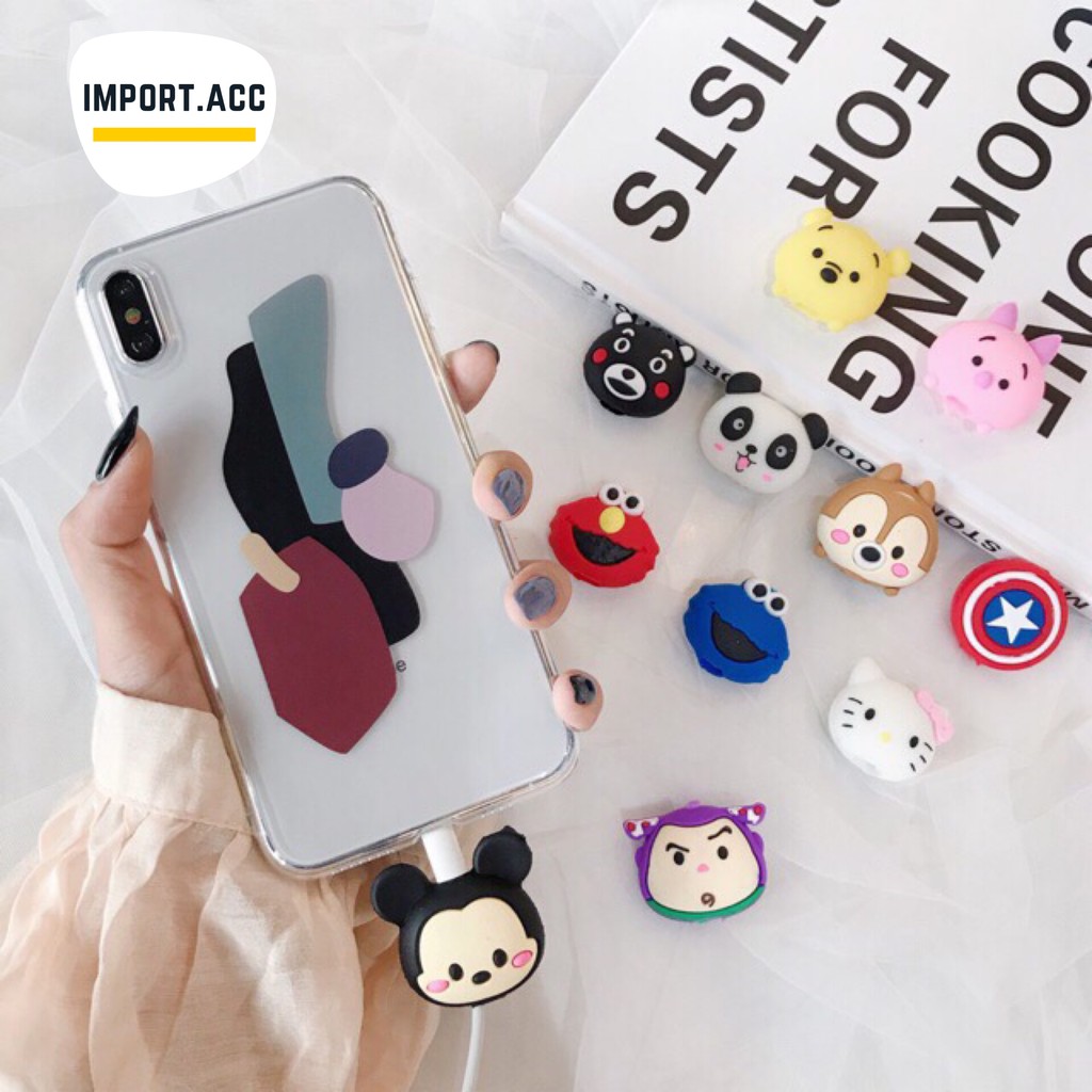 READY STOCK JKT| Cable Bite/Pelindung Kabel/Cable Saver/Cable Protector- Tsum Tsum