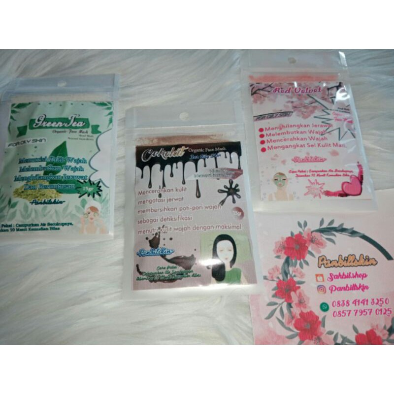 Masker wajah organik / masker bubuk organik / masker wajah termurah