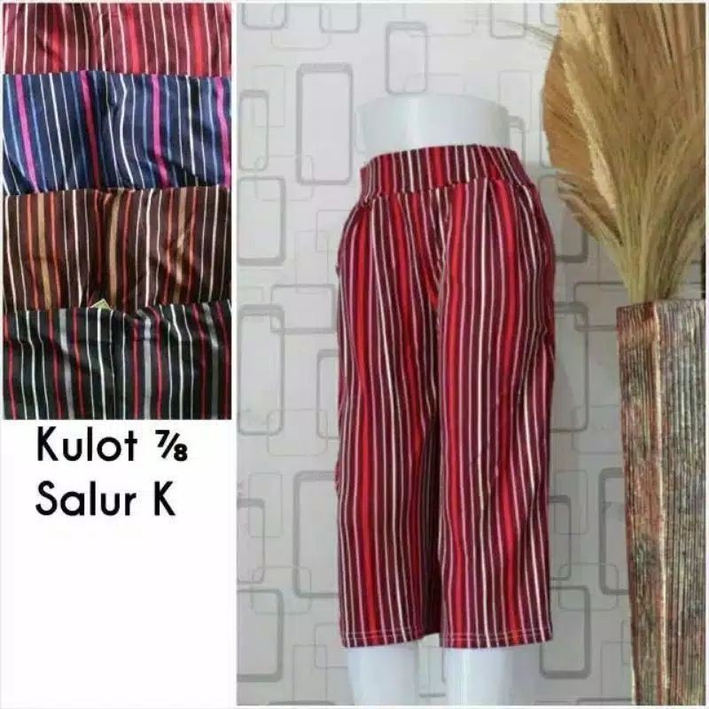 KULOT PANJANG JUMBO WAFLE CREPE SALUR-KULOT 7/9