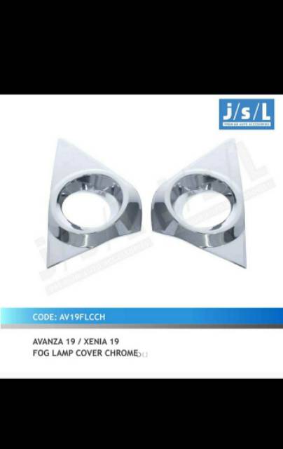 Cover foglamp/ ring foglamp Avanza/ Xenia 2019 chrome jsl