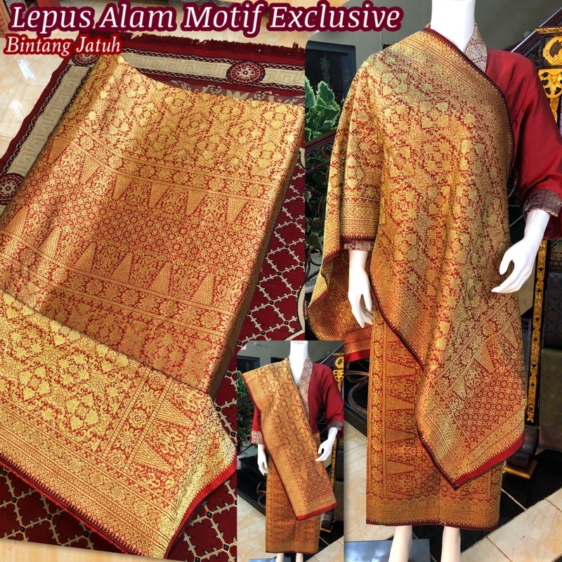 Songket Lepus Alam Motif Exclusive /songket tenun asli palembang /ilham songket palembang